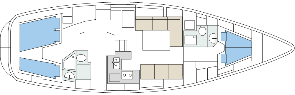 CCS-Schiffe Smiling Swiss III Hallberg Rassy 43